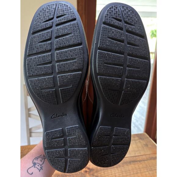 Mens Clarks Kempton Free Leather Comfort Slip-On Brown Loafer Shoes Size‎ 11 - Picture 11 of 11